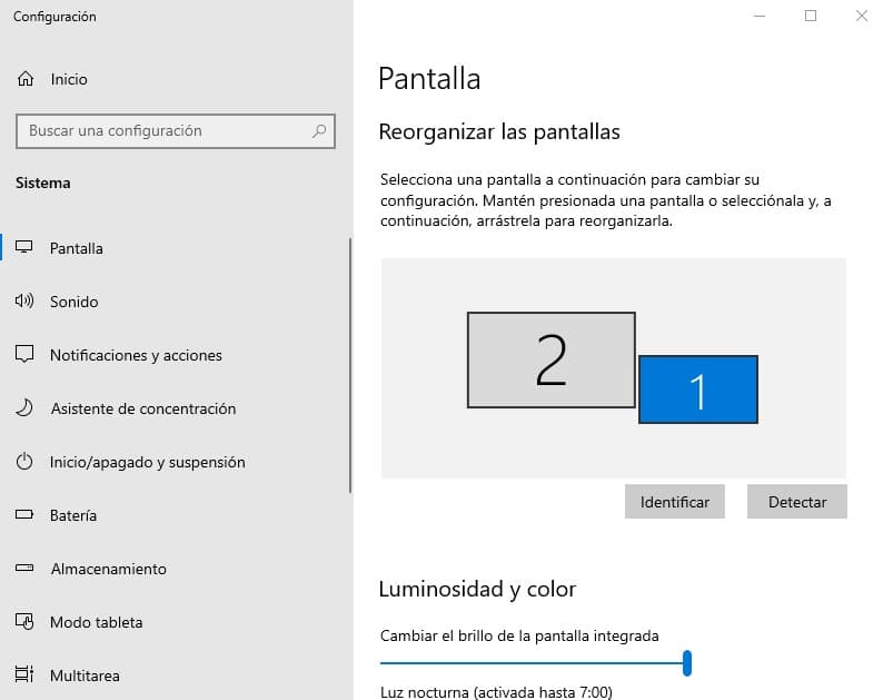 configurar doble pantalla en windows 10