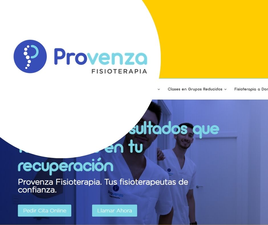 caso de éxito provenza fisioterapia diseño web